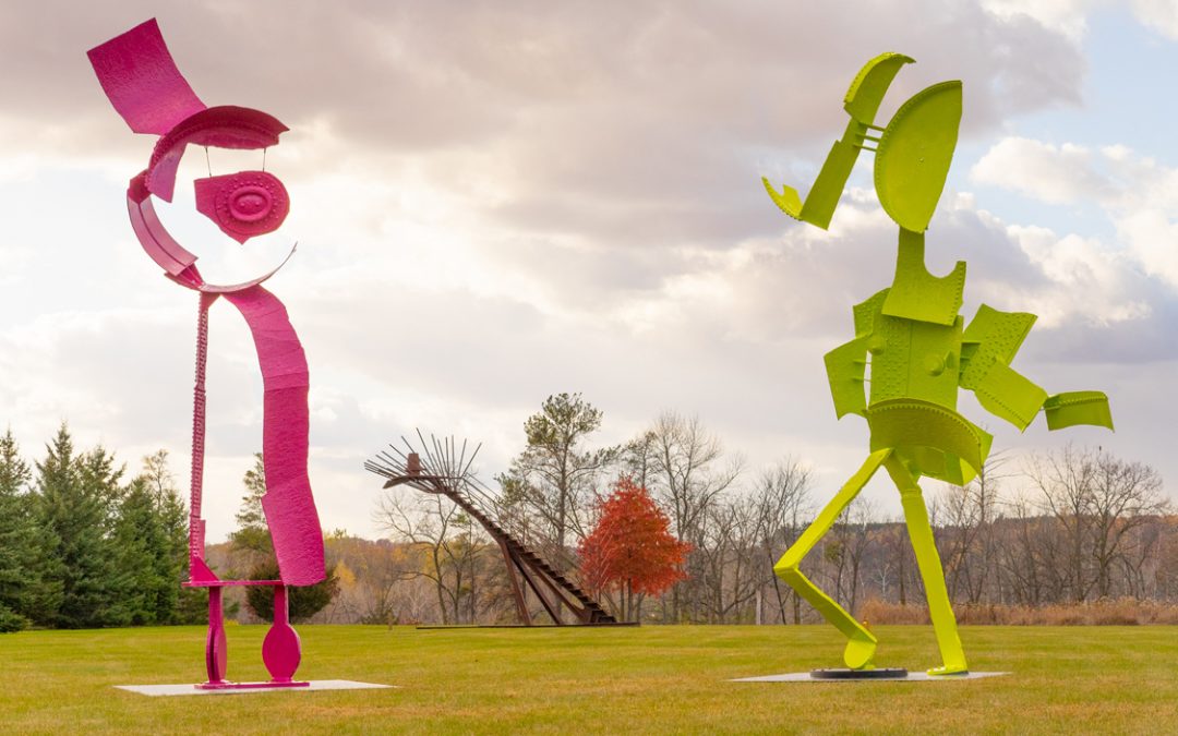 A New 22-Foot-Tall Abstract Sculptures Await at Anderson Center – Redwing, MN
