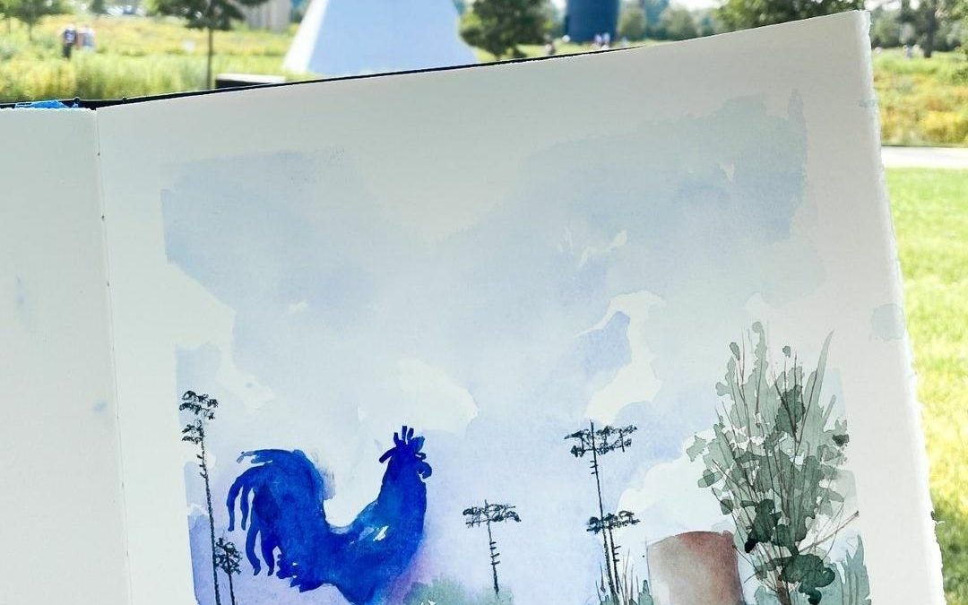 Minneapolis Sculpture Garden: The Blue Rooster
