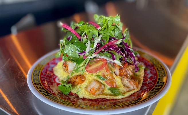 Shrimp Omelet at Union Hmong Kitchen –  Minneapolis, MN